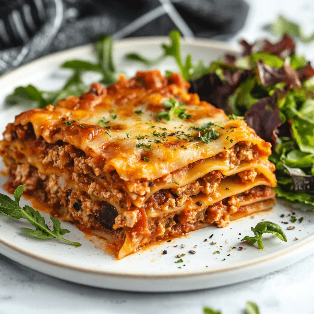 Plated serving of San Giorgio lasagna recipe