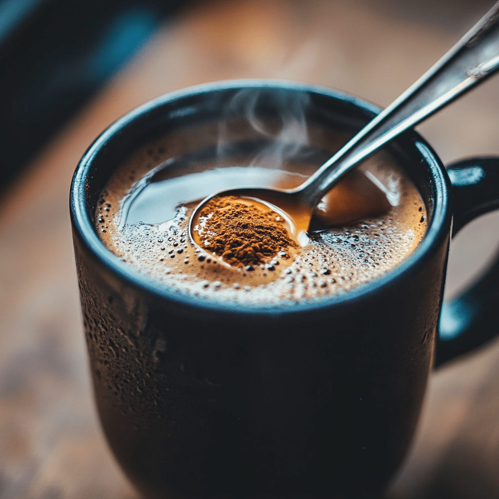 2 Ingredient Coffee Loophole Recipe with black coffee and cinnamon