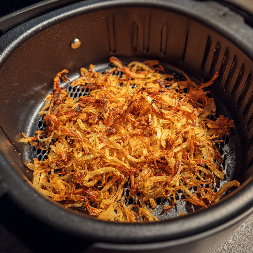 reheating air fryer crispy onions leftovers