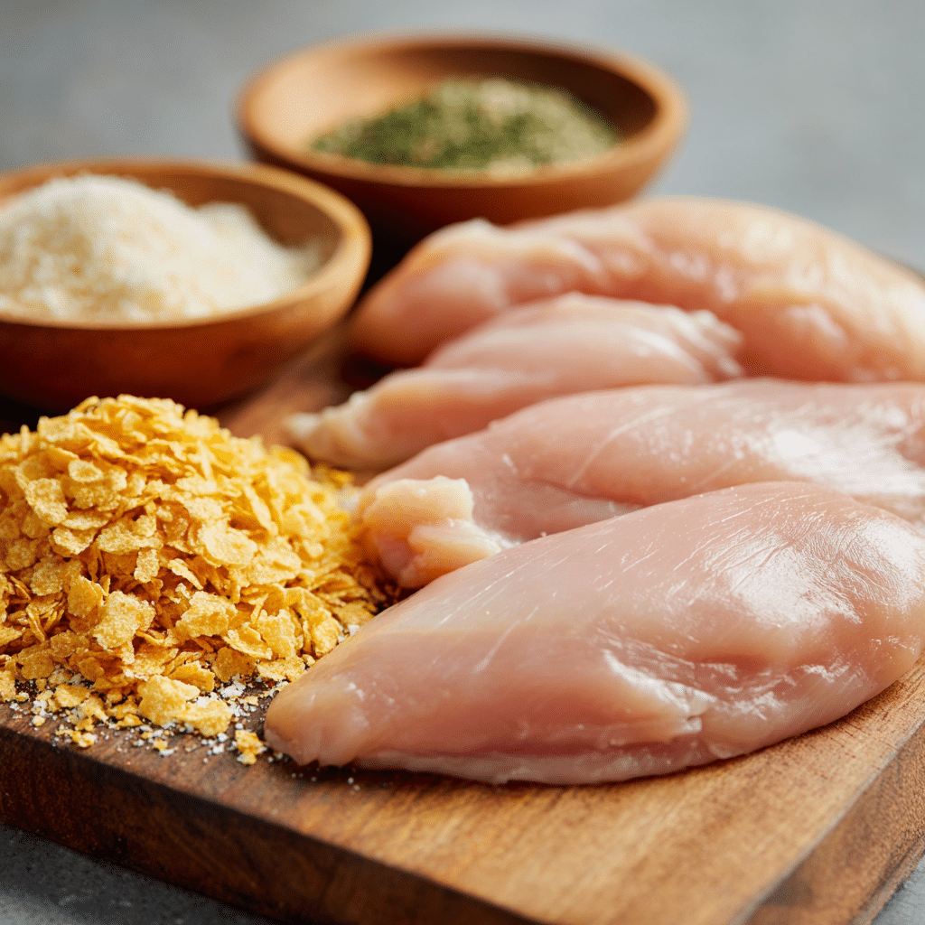 Ingredients for making Air Fryer Ranch Chicken