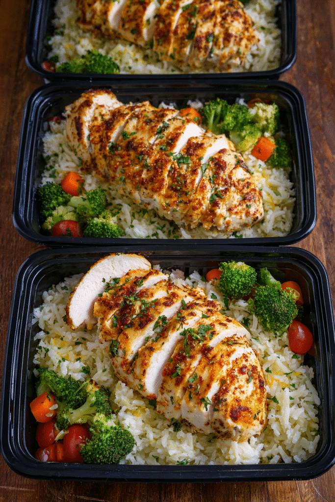 Meal prep with Air Fryer Ranch Chicken