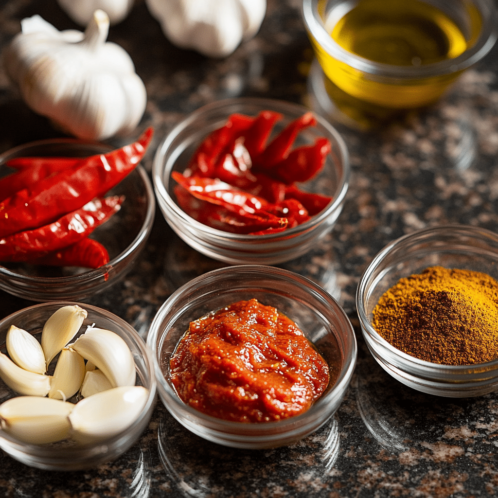 ingredients for hello fresh tex mex paste recipe on counter