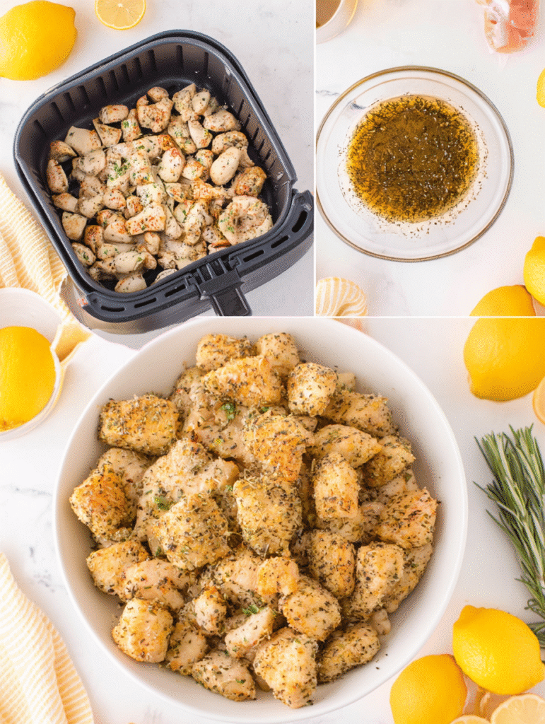 Marinated chicken for air fryer lemon chicken bites